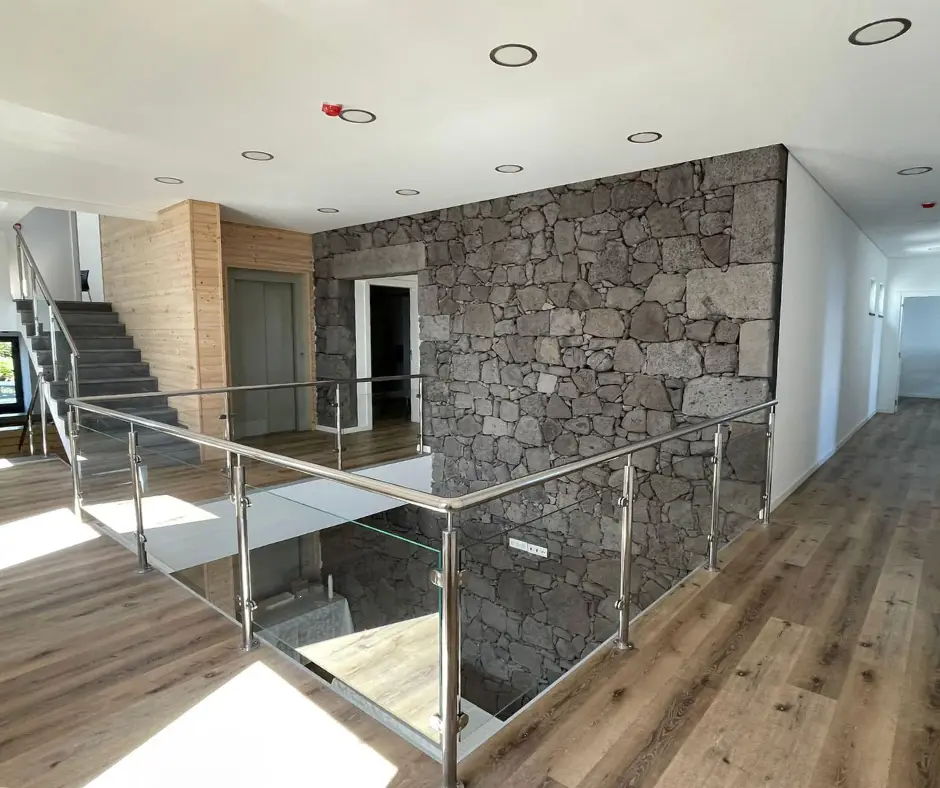 Construção civil imagem de parede de interior de pedra